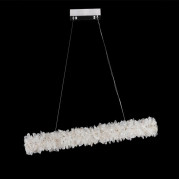 IQ2850 GEODE QUARTZ ROCK CRYSTAL LINEAR CHANDELIER
