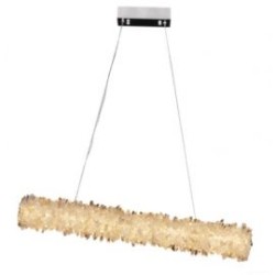 IQ2850 GEODE QUARTZ ROCK CRYSTAL LINEAR LED CHANDELIER