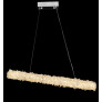 IQ2850 GEODE QUARTZ ROCK CRYSTAL LINEAR CHANDELIER