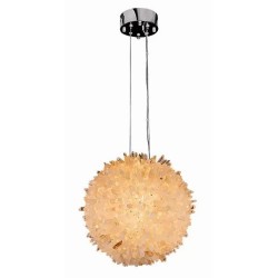 IQ2855 CLEAR GEODE QUARTZ CRYSTAL CHANDELIER BALL