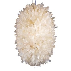 IQ2856 CLEAR GEODE QUARTZ CRYSTAL CHANDELIER PENDANT