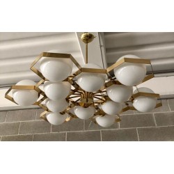 IQ2932 MURANO HEXAGONAL CHANDELIER