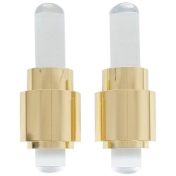 IQ2934 LUCITE GOLD WALL LIGHTS