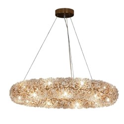 IQ2957 FLOWER CRYSTAL CHANDELIER