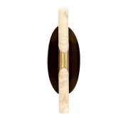 IQ3472 MANTA WALL SCONCE IN BRUSHED BRONZE AND SATIN BRASS