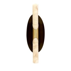 IQ3472 MANTA WALL SCONCE IN BRUSHED BRONZE AND SATIN BRASS