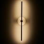 IQ3474 ESSENTIAL STICK WALL SCONCE IN SATIN BRASS AND WHITE MARBLE