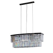 IQ3481 1484 10 LIGHTS BLACK SUSPENSION LAMP