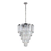 IQ3483 1484 10 LIGHTS CHROME SUSPENSION LAMP