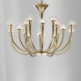 IQ3528 ART DECO CHANDELIER WITH CRYSTAL