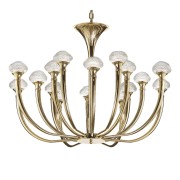 IQ3528 ART DECO CHANDELIER WITH CRYSTAL