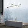 IQ3538 MEDIUM METAL BAR SILVERY PENDANT LAMP