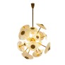 IQ3542 SPUTNIK 12-LIGHT BRASS CHANDELIER