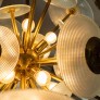 IQ3542 SPUTNIK 12-LIGHT BRASS CHANDELIER