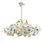 IQ3554 FLOREAL CHANDELIER WITH PARROTS