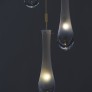 IQ3557 WHITE DROPS CASCADE CHANDELIER