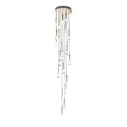 IQ3557 WHITE DROPS CASCADE CHANDELIER