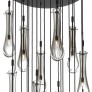 IQ3557 WHITE DROPS CASCADE CHANDELIER