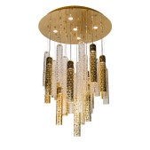 IQ3559 NEW PIPE ROUND CHANDELIER