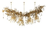 IQ3575 CONTEMPORARY 319 10-LIGHT PHYTOMORPHIC GOLDEN CHANDELIER