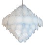 IQ3588 1960S VISTOSI OPALINE COLOUR DISC CHANDELIER