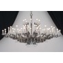 IQ3616 21ST CENTURY MORGANA BURNISHED BRASS AND NICKEL CHANDELIER BY PATRIZIA GARGANTI