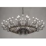 IQ3616 21ST CENTURY MORGANA BURNISHED BRASS AND NICKEL CHANDELIER BY PATRIZIA GARGANTI