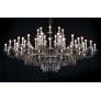 IQ3616 21ST CENTURY MORGANA BURNISHED BRASS AND NICKEL CHANDELIER BY PATRIZIA GARGANTI