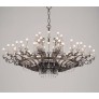 IQ3616 21ST CENTURY MORGANA BURNISHED BRASS AND NICKEL CHANDELIER BY PATRIZIA GARGANTI