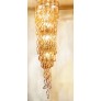 IQ3620 HELIX WATERFALL MURANO CHANDELIER BY AURELIANO TOSO