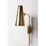 IQ3628 1950S PAAVO TYNELL MODEL BRASS WALL LIGHTS FOR TAITO, OY