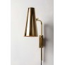 IQ3628 1950S PAAVO TYNELL MODEL BRASS WALL LIGHTS FOR TAITO, OY