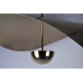 IQ3631 LARGE CONTEMPORARY BRASS SCULPTURAL CHANDELIER, HANDMADE IN SWEDEN