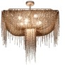 IQ3635 21ST CENTURY BURLESQUE CHAMPAGNE CEILING LAMP AND CRYSTALS BY PATRIZIA GARGANTI