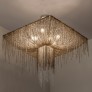 IQ3635 21ST CENTURY BURLESQUE CHAMPAGNE CEILING LAMP AND CRYSTALS BY PATRIZIA GARGANTI