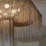 IQ3635 21ST CENTURY BURLESQUE CHAMPAGNE CEILING LAMP AND CRYSTALS BY PATRIZIA GARGANTI