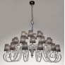 IQ3636 21ST CENTURY 1180 SILVER AND CRYSTALS CHANDELIER BY PATRIZIA GARGANTI