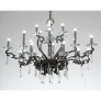 IQ3637 21ST CENTURY MORGANA BURNISHED BRASS AND NICKEL CHANDELIER BY PATRIZIA GARGANTI