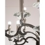 IQ3637 21ST CENTURY MORGANA BURNISHED BRASS AND NICKEL CHANDELIER BY PATRIZIA GARGANTI