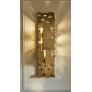 IQ3644 PAIR OF CUBIC BRASS SCONCES BY STUDIO GLUSTIN