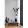 IQ3669 WELLES CENTRAL CHANDELIER BY DAVID ROCKWELL, SMOKED PURPLE & GRAY GLASS