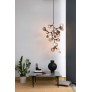 IQ3669 WELLES CENTRAL CHANDELIER BY DAVID ROCKWELL, SMOKED PURPLE & GRAY GLASS