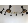 IQ3679 MID CENTURY STYLE BRASS CHANDELIER 8 ARMS MLP03