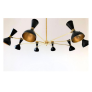 IQ3679 MID CENTURY STYLE BRASS CHANDELIER 8 ARMS MLP03