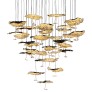 IQ3684 GOLD MOON CHANDELIER LED SUSPENSION LAMP