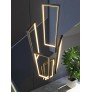 IQ3689 MODERN MINIMALIST RECTANGULAR LED STAIRCASE CHANDELIER