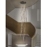 IQ3689 MODERN MINIMALIST RECTANGULAR LED STAIRCASE CHANDELIER