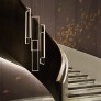 IQ3689 MODERN MINIMALIST RECTANGULAR LED STAIRCASE CHANDELIER