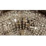 IQ3709 1920S CRYSTAL BRONZE EMPIRE CHANDELIER NYC PALACE HOTEL LOBBY