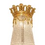 IQ3710 FRENCH 19TH CENTURY LOUIS XVI ST. BACCARAT CRYSTAL AND ORMOLU CHANDELIER